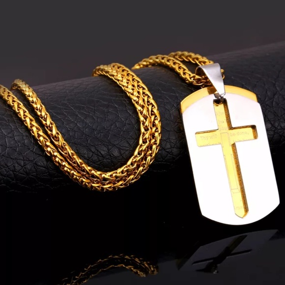 New 18K gold cross necklace - Picture 5 of 5